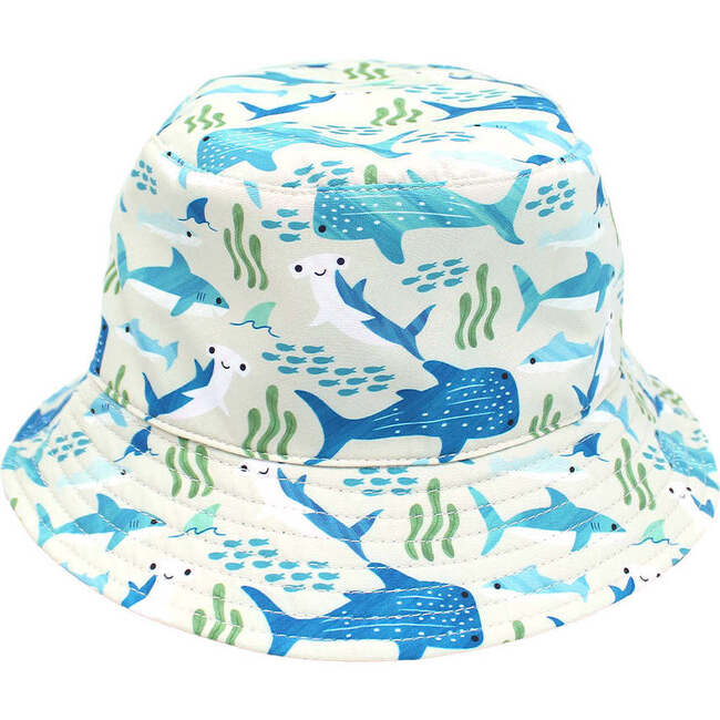 Shark Friends and Ocean Blue Reversible Bucket Hat Blue/Multi