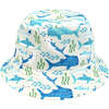 Shark Friends and Ocean Blue Reversible Bucket Hat Blue/Multi - Hats - 1 - thumbnail