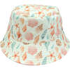 Sandy Seashells and Bubblegum Pink Reversible Bucket Hat Beige/Multi - Hats - 1 - thumbnail