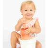 Sandy Seashells Ruffle Leg One Piece Girls Swimsuit Beige/Multi - One Pieces - 4