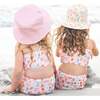 Sandy Seashells and Bubblegum Pink Reversible Bucket Hat Beige/Multi - Hats - 2