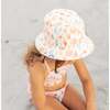 Sandy Seashells and Bubblegum Pink Reversible Bucket Hat Beige/Multi - Hats - 4