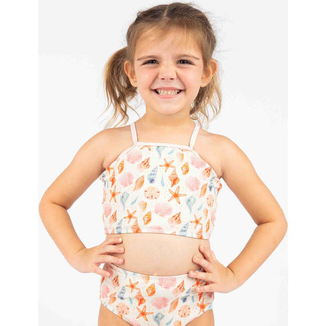 Sandy Seashells Bikini Girls Swimsuit Beige/Multi - Two Pieces - 5
