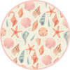 Sandy Seashells and Bubblegum Pink Reversible Bucket Hat Beige/Multi - Hats - 5