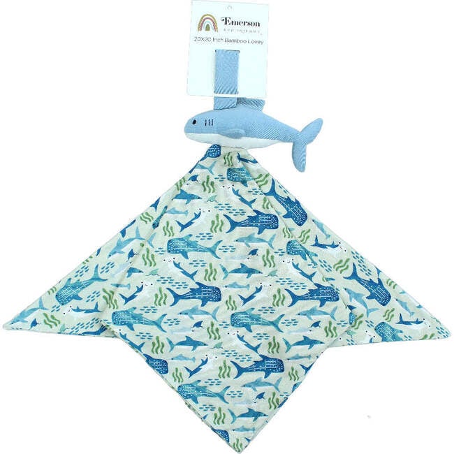 Shark Friends Shark Baby Lovey Blue/Multi