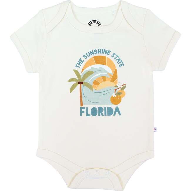 Florida Sunshine State Cotton Baby Onesie White/Multi