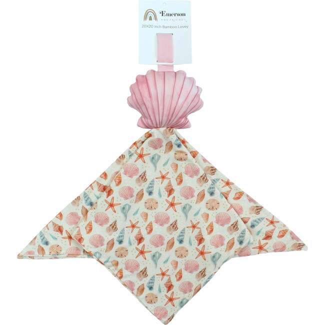 Sandy Seashells Shell Baby Lovey Beige/Multi
