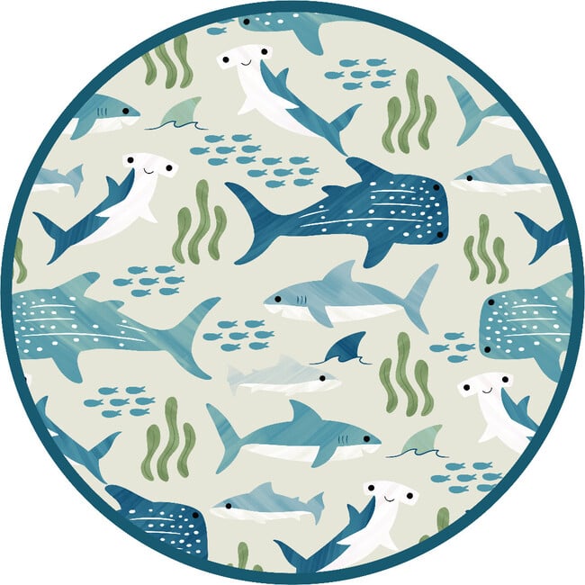 Shark Friends Luxury Bamboo Blanket Blue/Multi - Blankets - 5