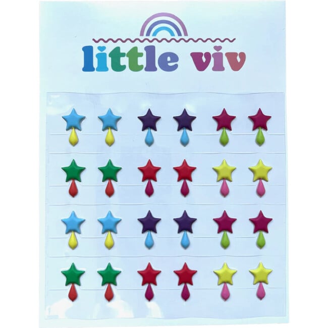 Star Drop Stick-On Earrings