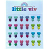Double Hearts Stick-On Earrings - Earrings - 1 - thumbnail