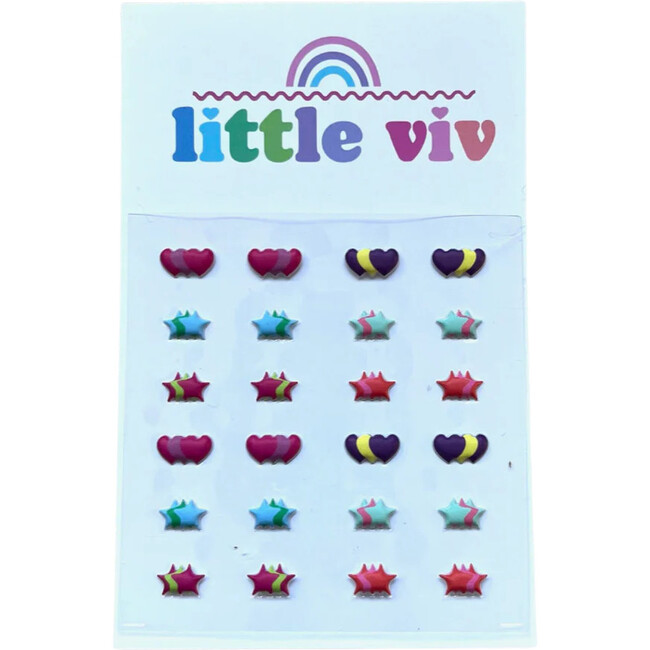 3 of a Kind, Stud Stick-On Earrings