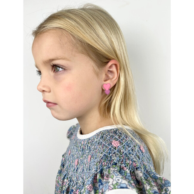 Double Hearts Stick-On Earrings - Earrings - 2