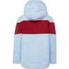 Winter Coat, Cloud Blue with Red Rugby Stripe - Coats - 2