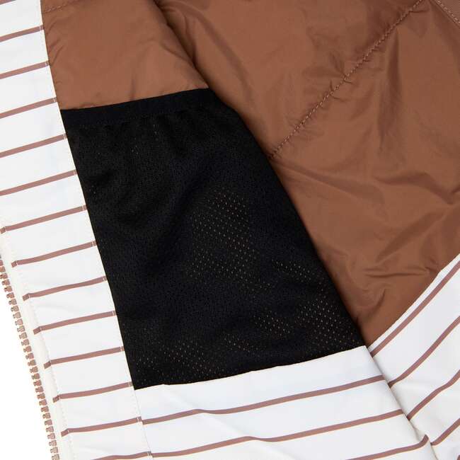 Winter Coat, Breton Stripe - Coats - 4