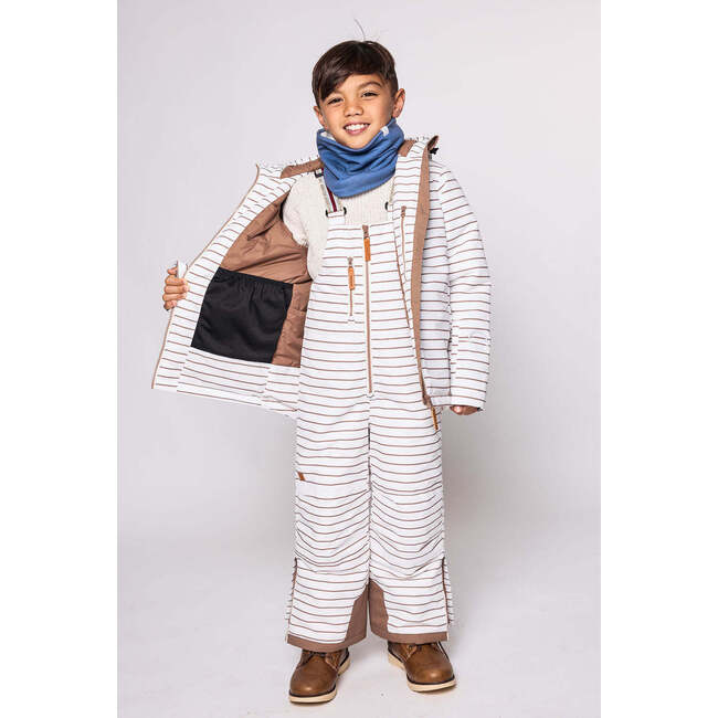 Winter Coat, Breton Stripe - Coats - 5