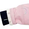 Winter Coat, Ballerina Pink with Red Rugby Stripe - Coats - 3