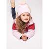 Winter Coat, Ballerina Pink with Red Rugby Stripe - Coats - 5