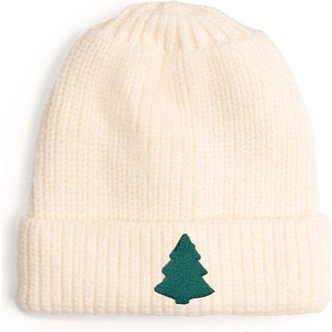 Tree Patch Christmas Beanie, Natural