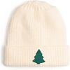 Tree Patch Christmas Beanie, Natural - Hats - 1 - thumbnail