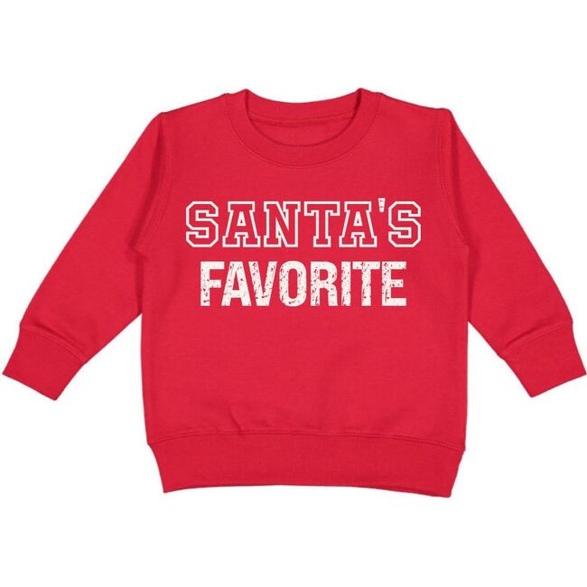 Santa's Favorite Christmas Sweatshirt, Red