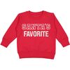 Santa's Favorite Christmas Sweatshirt, Red - Sweatshirts - 1 - thumbnail