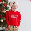 Santa's Favorite Christmas Sweatshirt, Red - Sweatshirts - 4