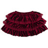 Ruby Red Velvet Tiered Christmas Skirt, Ruby Red - Tutus - 1 - thumbnail