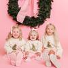 Pink Velvet Pearl Bow Clip, Pink - Hair Accessories - 3