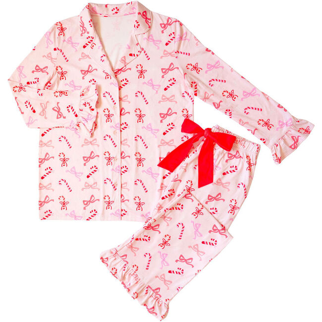Peppermint Party Christmas Women's Lounge Set, Multi