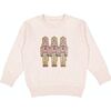 Pastel Nutcracker Patch Christmas Sweatshirt, Natural - Sweatshirts - 1 - thumbnail