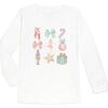 Nutcracker Cutie Christmas Long Sleeve Shirt, White - T-Shirts - 1 - thumbnail