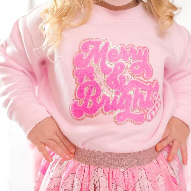 Merry and Bright Patch Christmas Sweatshirt, Ballet - Sweatshirts - 3