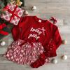 Holly Jolly Bow Christmas Knit Sweater, Ruby Red - Sweaters - 8