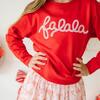 Falala Patch Christmas Sweatshirt, Red - Sweatshirts - 3