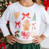 Gingerbread Cutie Christmas Long Sleeve Shirt, White - T-Shirts - 3
