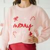Coquette Merry Christmas Knit Women's Sweater, Ballet - Sweaters - 3