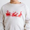 Dino Christmas Long Sleeve Shirt, Natural - T-Shirts - 3