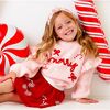 Coquette Merry Christmas Knit Sweater, Ballet - Sweaters - 3