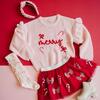 Coquette Merry Christmas Knit Sweater, Ballet - Sweaters - 8
