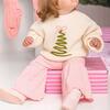 Coquette Christmas Tree Knit Sweater, Natural - Sweaters - 6