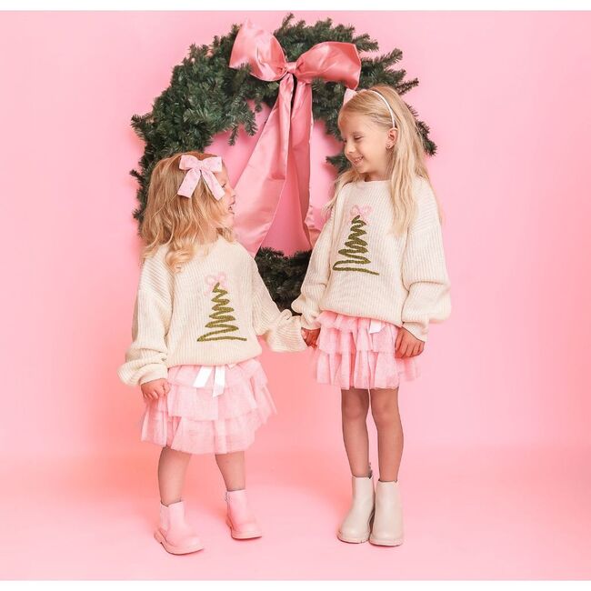 Christmas Tree Tulle Bow Headband, Multi - Headbands - 4