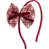Christmas Plaid Layered Bow Headband, Multi - Headbands - 1 - thumbnail