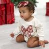 Christmas Plaid Layered Bow Baby Headband, Multi - Headbands - 3
