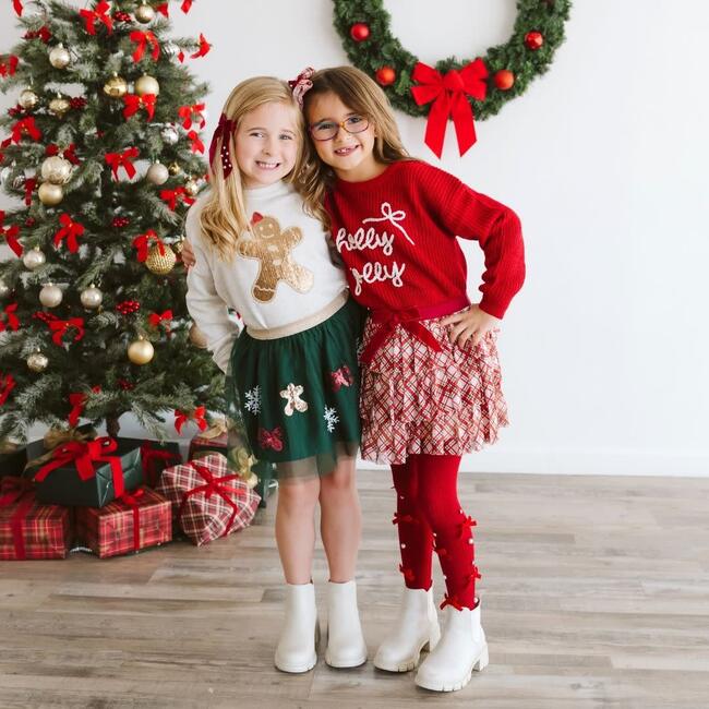 Christmas Plaid Bow Tiered Tutu, Multi - Tutus - 6