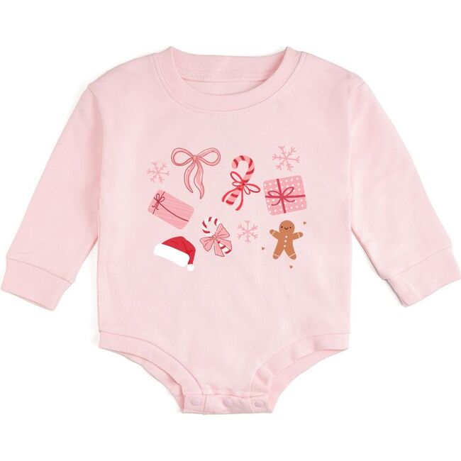 Christmas Fun Long Sleeve Romper, Ballet
