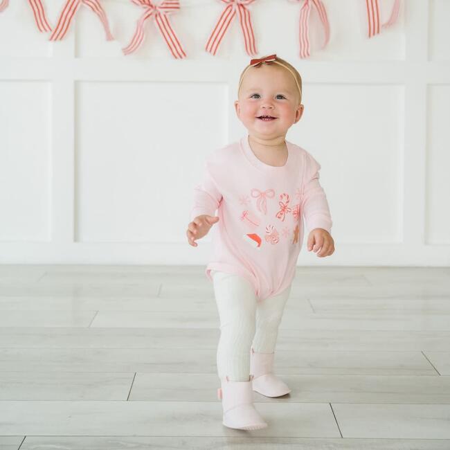 Christmas Fun Long Sleeve Romper, Ballet - Rompers - 2