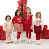 Christmas Pearl Long Sleeve Tutu Dress, Ruby Red - Dresses - 6