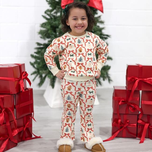 Christmas Cutie Flare Legging, Multi - Leggings - 2
