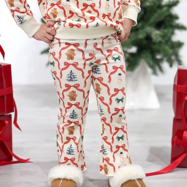 Christmas Cutie Flare Legging, Multi - Leggings - 3