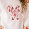 Candy Cane Patch Christmas Sweatshirt, Ballet - Sweatshirts - 3